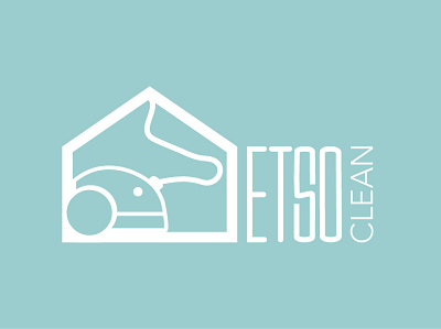Logo ETSO CLEAN art clean design draw drawing flat graphic design idendity illustrator logo logo design logotype minimal