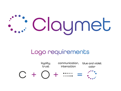 Claymet logo claymet logo mobile app logo