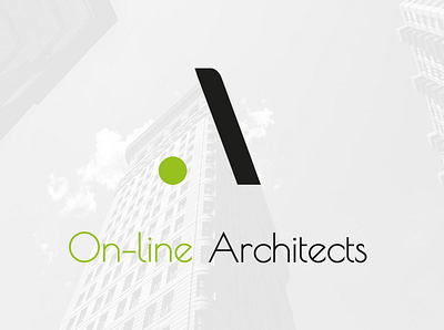 On-line Architects logo concept architect logo