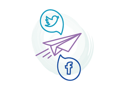 Send Message drawing facebook icon message send twitter vector vectorel