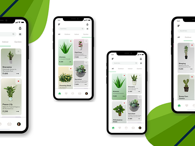Plant E-commerce App behance design download free fresh icon illustration photoshop ui ux web webdesign webdesigner website xd