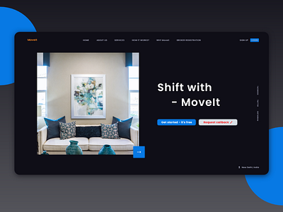MoveIt Website UI behance design designer download figma free fresh icon photoshop ui ux web website xd xd design