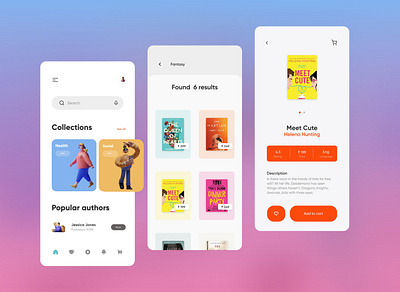 Bookattic! Dashboard · Results Screen · Product Screen 🚀 3d design adobe xd app ui behance design download free fresh interaction design mobile ui modern design motion design motion graphics photoshop ui ui ux designer ux web website xd design