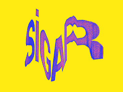 More sanner fun - Sigar scan typography