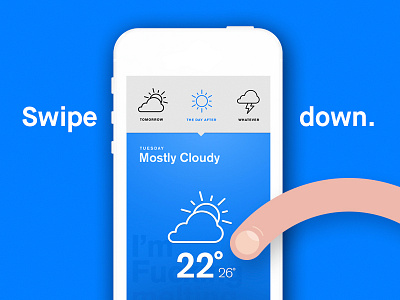 Fingers - Authentic Weather onboarding authentic weather illustration