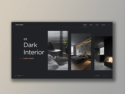 03 INTERIOR LANDING architecture design interior ui design uidesign uiux user interface userinterface uxdesign uxui web webdesign