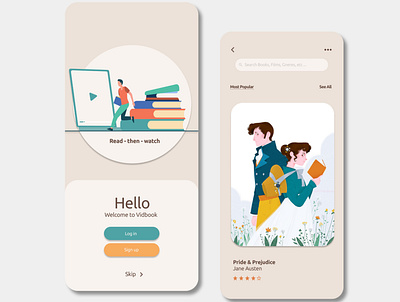 VIDBOOK APP app app design appdesign application design illustration ui ui design uiux user interface userinterface uxdesign uxui