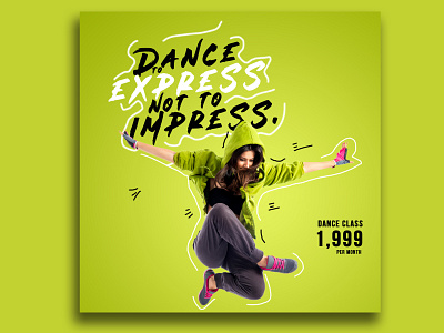 For the dance brand identity design flat illustration socialmedia socialmediapost typography