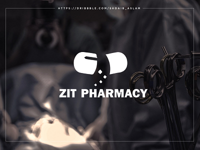 zit pharmacy brand identity design flat illustration socialmediapost