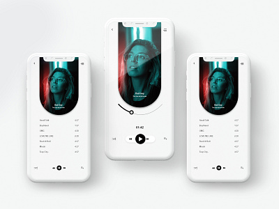 WHITE UI for Music.