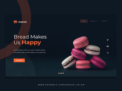 CAKKE Landing Page UI