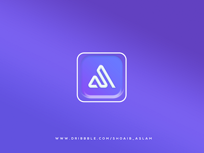 Purple App Icon UI Challange app brand identity design flat icon illustration logo minimal minimalist logo ui vector
