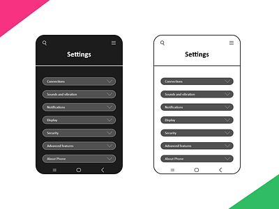 Daily ui challenge #007 Setting Page adobe adobexd daily 100 challenge daily ui design graphic design mobile design settings ui typography ui web