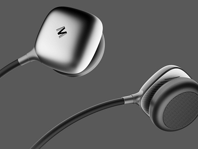 MERSIV ∙ Immersive Language Learning Earbuds black earbud earphone gray material metal pattern plastic sound white