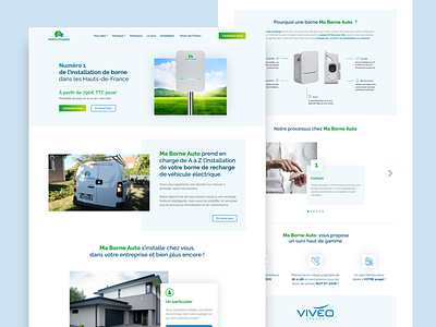 Electrical terminal blue company ecology electric energy green natural terminal ui ux webdesign