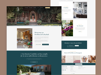 Moroccan hotel green holiday hotel marrakech morocco relax ui ux webdesign