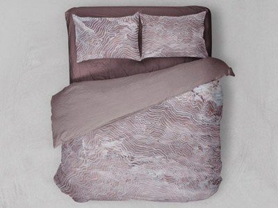 Fictional Topography (1) bedding design home home decor ink maroon mockup painting pink surface design textile design