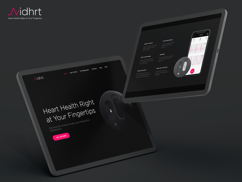 Avidhrt Website Design health health app healthcare heartbeat ui design ux design