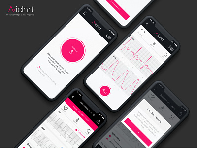 Avidhrt App Design health app healthcare heart product design user interface ux design wellness