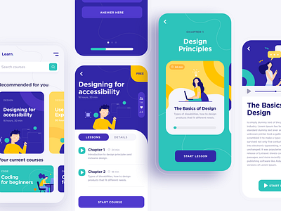 Online Education Challenge by Venturit Inc. on Dribbble