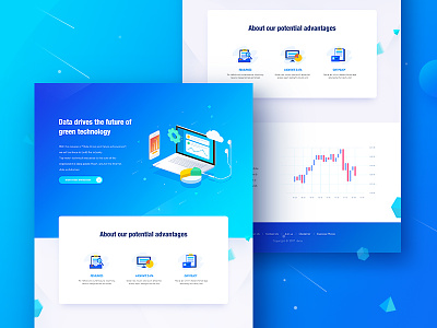 Web Data 2.5d app product banner blue dashboard data homepage icon deisgn illustration tool product ui design web work