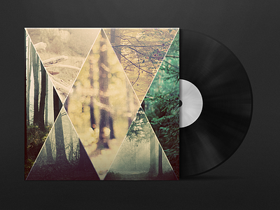 Classico collage forest music vinyl
