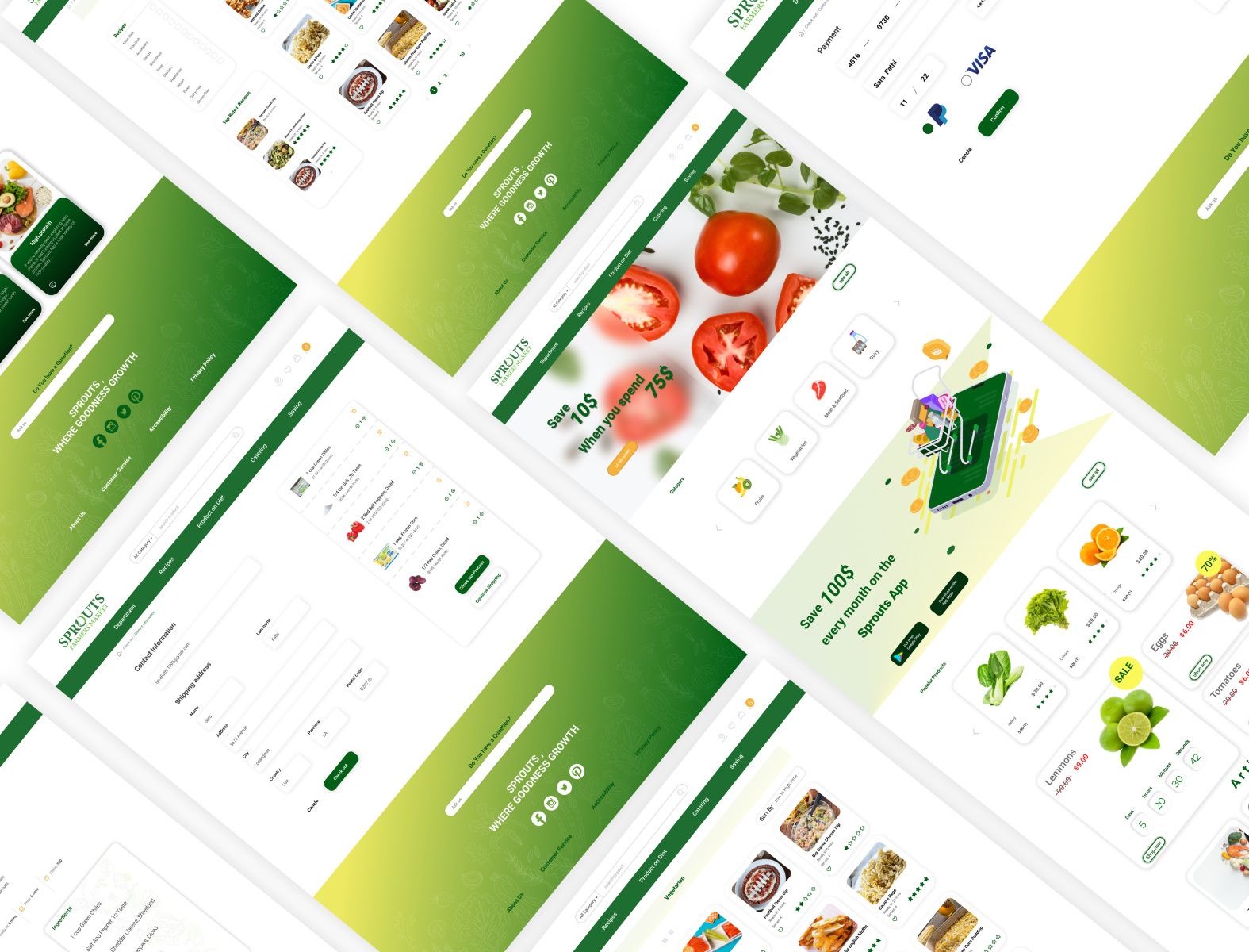 Redesign of Sprouts website by Qazal sheikholeslami on Dribbble