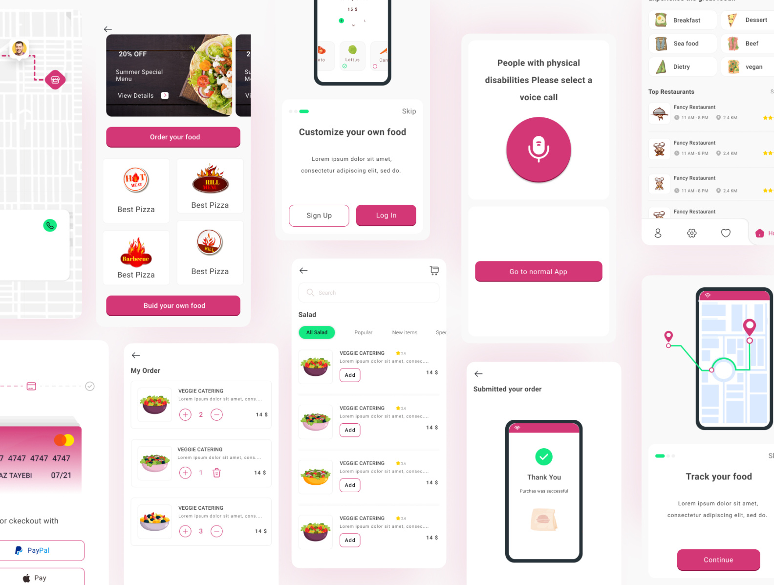 Food Order Customization App by Qazal sheikholeslami on Dribbble