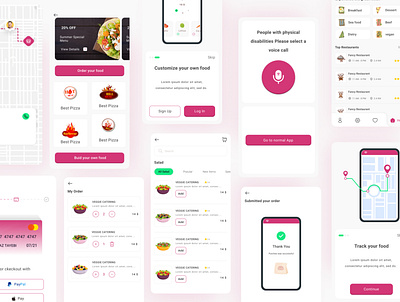 Food Order Customization App design minimal ui ux