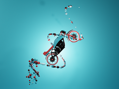 Bike illustration 3d 3d art 3dgraphics 3dillustration blender blender3d design illustration