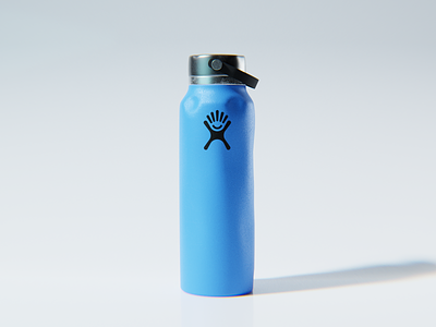 Used Hydro Flask 3d 3d design 3d modelling 3d product blender branding cgi cgi product photography hydro flask product