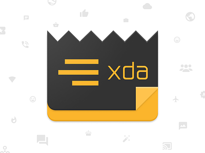 XDA Feed Icon Design icon material design