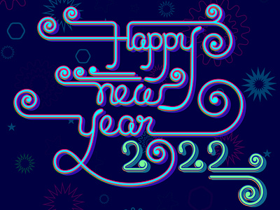 Happy New Year Design For 2022.