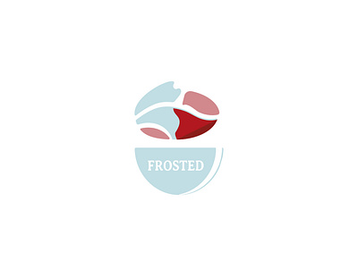 Frosted - cupcake logo branding cake cup dailylogochallenge design flat frosted icon illustration logo logo design minimal sweet sweetness web