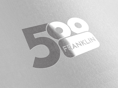 Logo for Film Production Company "500 Franklin" branding design film flat icon illustration industry logo logo design minimal modern monochrome movie popular production trendy