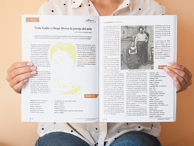 Design and layout for language learning magazine