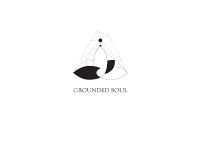 Grounded Soul branding crystal design esoteric flat florist geometric icon illustration kinetic logo logo design magic minimal vector