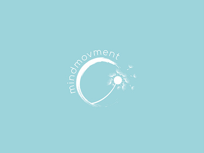 Mindmovment - Qigong Classes Logo branding classes dandelion design flat harmony icon illustration logo logo design meditation mindfullness minimal movement qigong school ui vector yoga zen