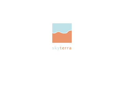 Skyterra Exterior Studio (logo design project) branding design exterior flat geometric icon illustration interior land logo logo design minimal sky square vector