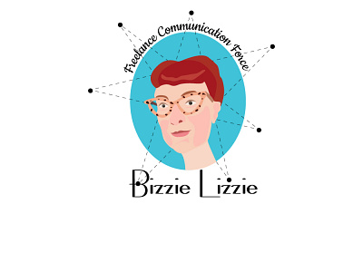 Bizzie Lizzie - Logo for Personal Brand brand branding cartoon design face flat icon illustration logo logo design minimal personal portrait vector woman