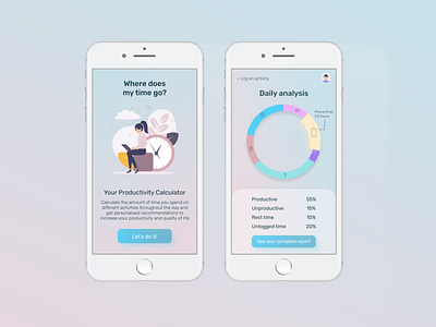 Productivity Calculator | Daily UI 004 app calculator daily ui daily ui 004 productivity ui ux