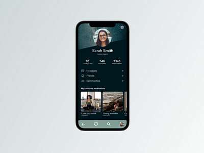 User Profile Design app daily ui daily ui 006 ui user profile ux