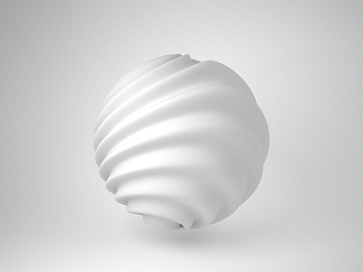 Organic Sphere 3d 3d art c4d cinema 4d clean design light minimal simple