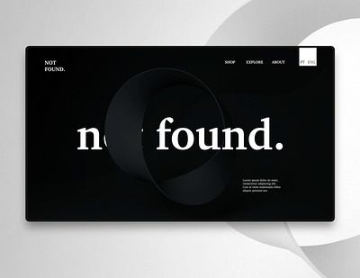 Möbius strip - website concept 3d 3d art branding c4d clean conceptual design minimal ui ux webdesign website