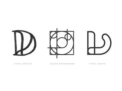 VD Final Sketch brand grid icon interior design logo sketch vector
