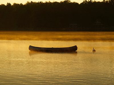 Yellow canoe