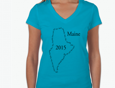 T-shirt design Maine design maine t shirt typography