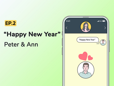 “Happy New Year” - Peter & Ann | EP.2 2d 2d animation animation illustration motion design motion graphic motion graphics motiongraphics pongpol pongpolpsp