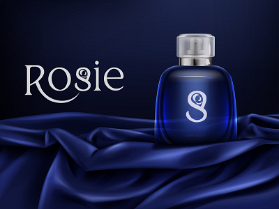 Rosie perfume brand logo design branding creative logo custom logo design logo logo design minimalist modern logo simple logo