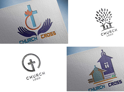 church logo design icon logo minimal